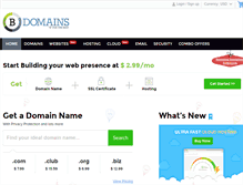 Tablet Screenshot of bdomains.com